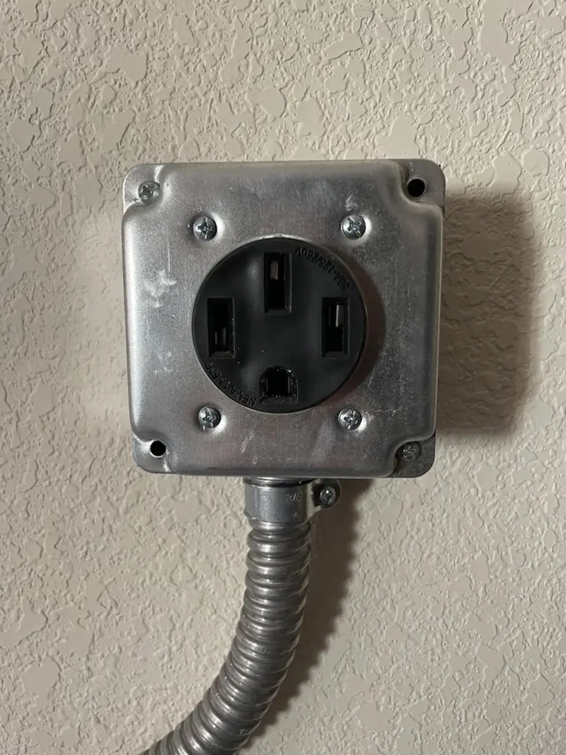 NEMA 14-50 outlet installed for Electrical Panel Upgrade in Okeechobee